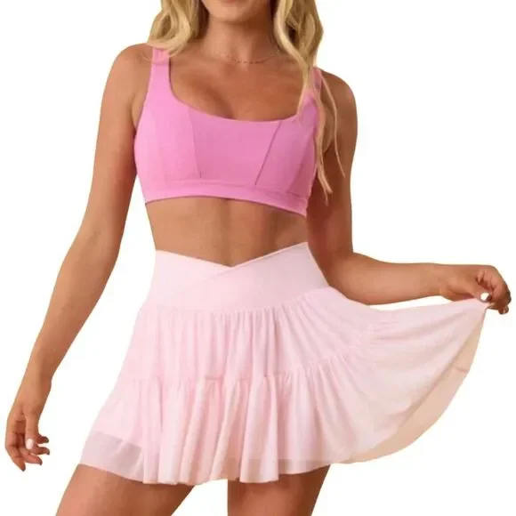 Blogilates Ballerina Skort - Size Large - Nosegay Pink - Picture 3 of 8